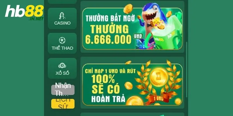 Khuyến Mãi HB88 - Tặng Thưởng Không Giới Hạn Mỗi Ngày - ZUVEX.INFO
