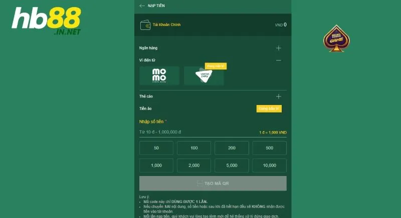 Nạp tiền HB88 - Hướng dẫn đầy đủ và dễ hiểu cho người mới - ZUVEX.INFO